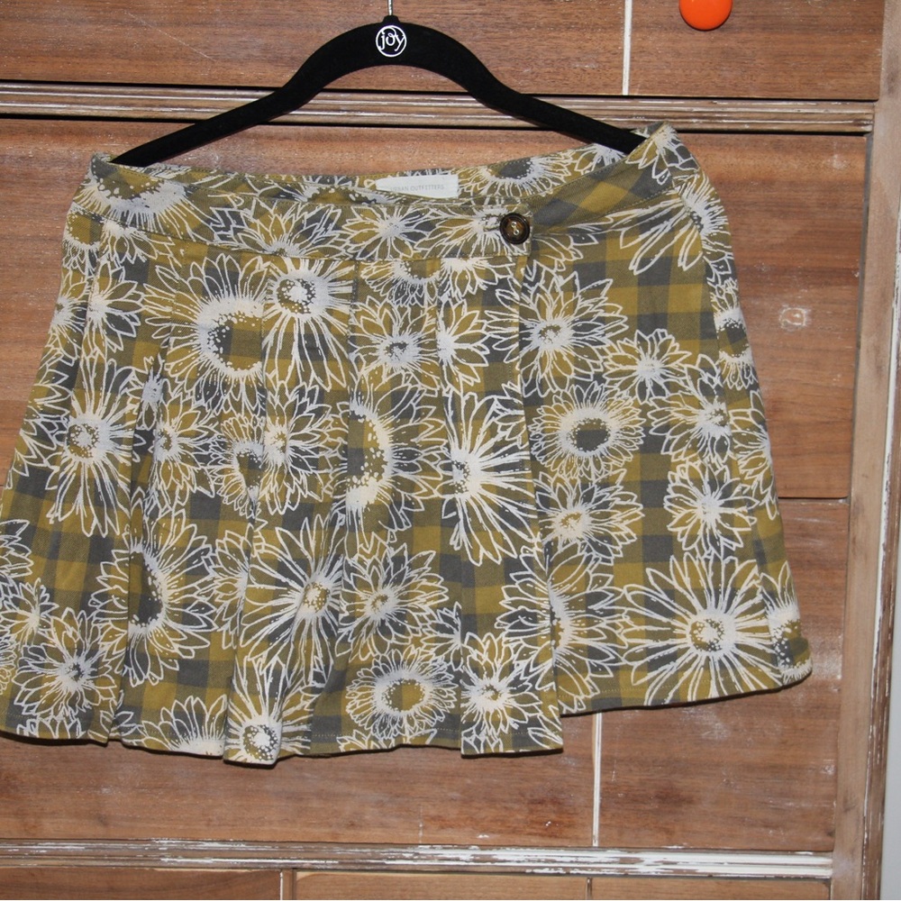 Floral Plaid Women's Skirt